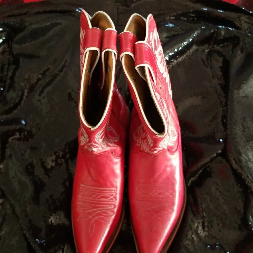 Red hot Cowboy boots